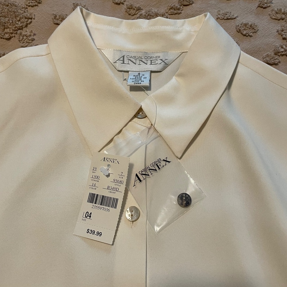 Casual Corner Annex Silk Blouse NWT - Picture 7 of 12